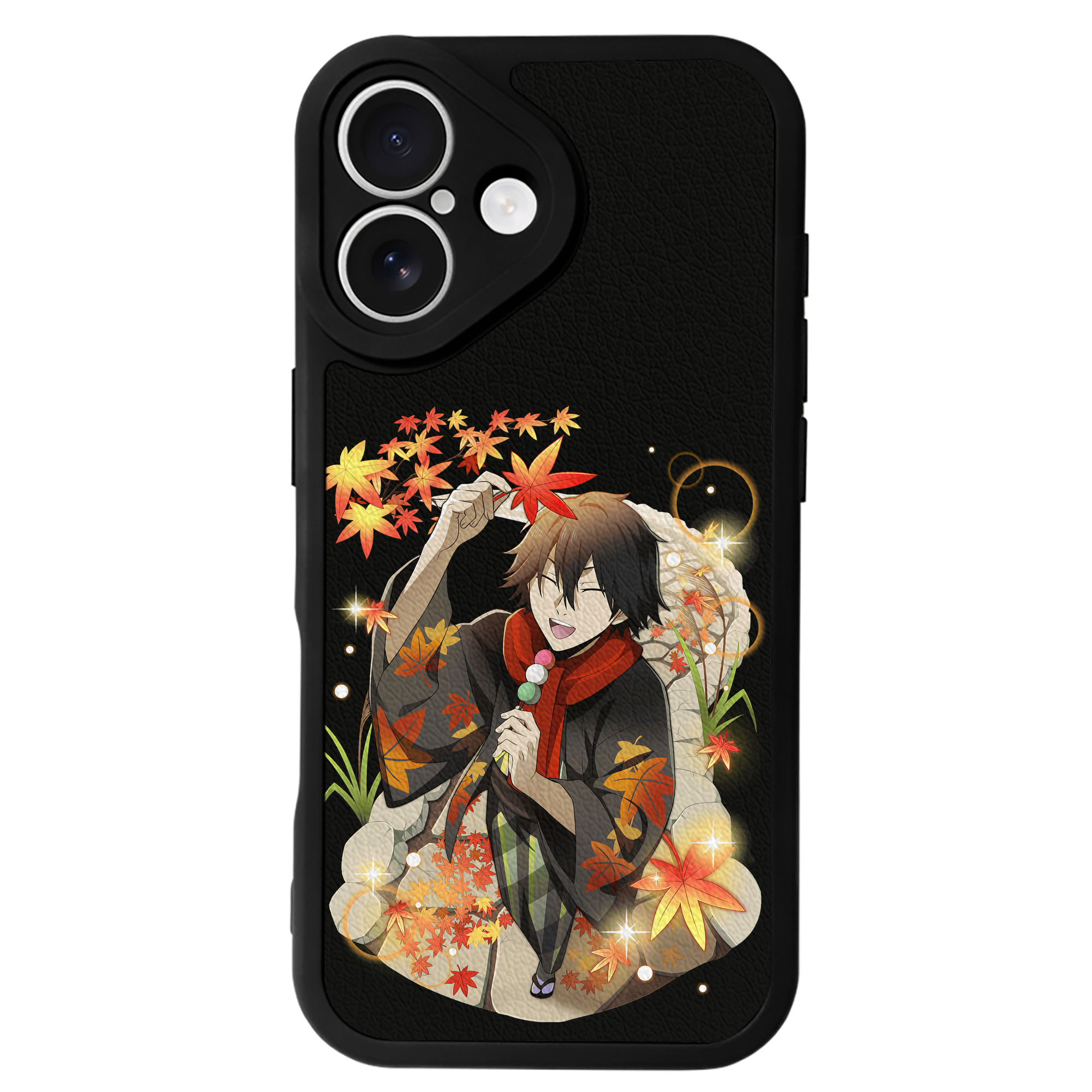 （画像用） 文豪ストレイドッグス Bungo Stray Dogs 【iPhone 16シリーズ対応】シリコンスマホケース（レザー調） 材質：シリコン